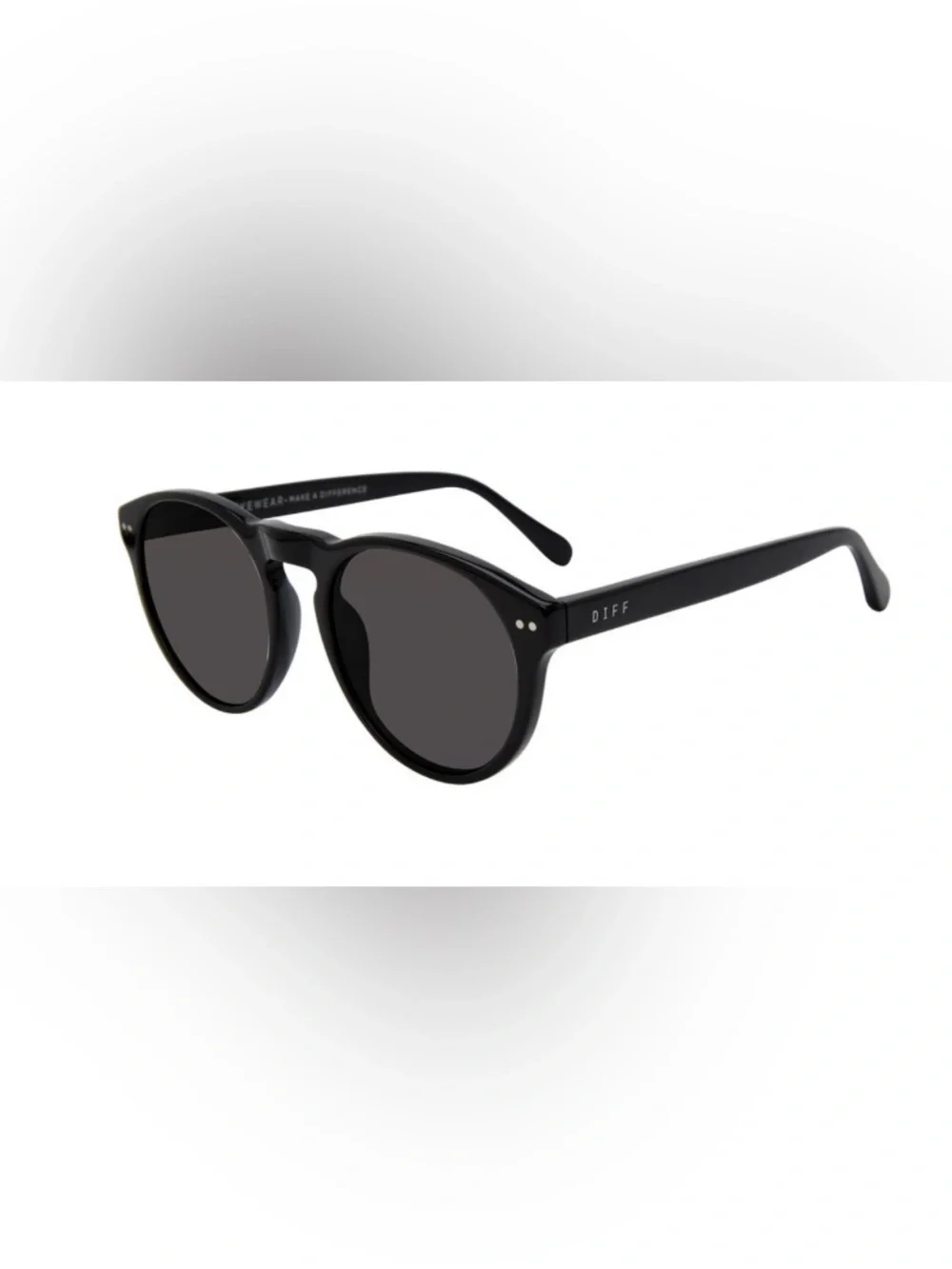Diff Eyewear Sunglasses “Cody “ Black Round Sunglasses DE01-0385-BKGRP 51019-145